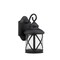CHLOE Lighting MILANIA ADORA Transitional 1 Light Black Outdoor Wall Sconce 11" Height